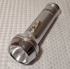 Vintage Ray-O-Vac Sportsman Flashlight Chrome Silver Metal ...