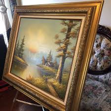 Victor Ball SIGNED Landscape Painting With Certification Number. 32”x28” Frame. | eBay