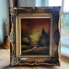 Framed Original Signed and Authenticated With Certificate “autumn Dawn” Oil Haunting by Hill - Etsy