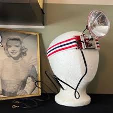 Vintage Rayovac Headlamp With Striped Retro Headband - Retro ...