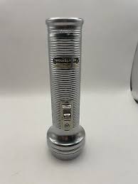 Flashlight VINTAGE 1960's Ray-O-Vac Sportsman Chrome Ribbed ...