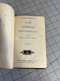 Rays New Elementary Arithmetic Book RARE 1879 | EstateSales.org
