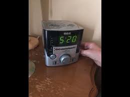 RCA cd/am/fm alarm clock - YouTube