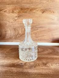 Vintage Crystal Whiskey Decanter: Bohemian Glass Bottle ...