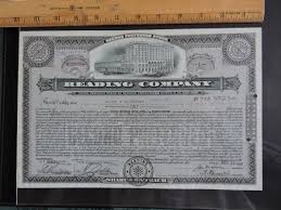 1950s Reading Co. Railroad Philadelphia PA 2nd Preferred ...
