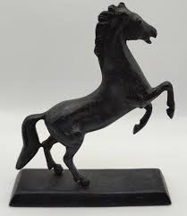 SIGNED GREEK BRONZE Horse Figurine Statue 14cm Ancient Greek ...