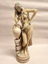 STATUE OF REBECCA LEANING ON A POT | eBay