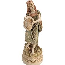 Antique Porcelain Figurine of a Royal Dux Water Carrier ,19 th ...