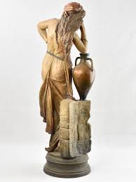 Goldscheider statue of Rebecca leaning on a pot - clay 37½"