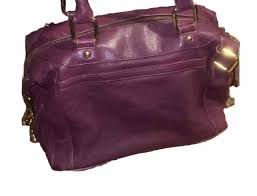 Rebecca Minkoff Leather Satchel Shoulder Bag Dark Purple | eBay Australia