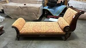 Empire Gilt Mounted Mahogany Recliner (Gold & Red Daybed) | eBay