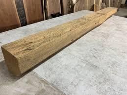 Reclaimed Barn Wood Beam Fireplace Mantel