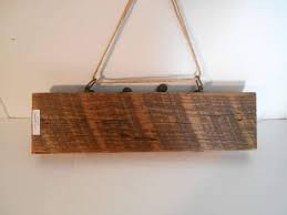 Rustic Reclaimed Vintage Barn Wood W/(2) Hand Forged Vintage ...