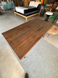 Boneta Dining Table by Moe's Home Collection – 59” Natural Reclaimed P – Mega Brown Box