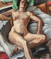 Lot - Virginia True, Reclining Nude
