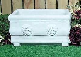 7027 Rectangle Fluer De Lis Planter Latex Fiberglass ...