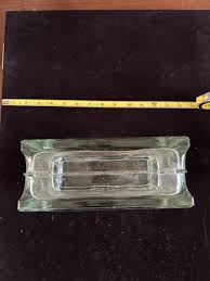 Square Wavy Glass Hollow Block 7.5”x7.5”x3.25” Made In Germany “SV” | eBay
