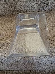 Vintage Nambe Rectangular Crystal Planar Dish 5107 Etched ...