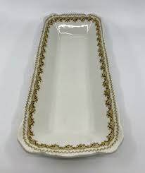 Vtg Johnson Bros Old Gold Franklin 12” Rectangle Serving ...