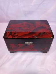 Vintage Japanese Lacquered Musical Jewelry Box 7" | eBay