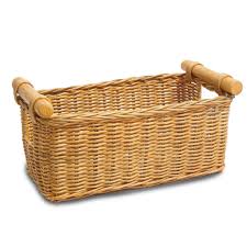 Petit Pole Handle Wicker Storage Basket | The Basket Lady