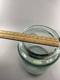 AUTHENTIC 100% RECYCLED GLASS CANISTER JAR with CORK LID ...