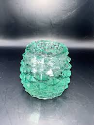 Vintage Williams Sonoma Green Tint Pine Cone Shape Glass Votive Candle Holder | eBay