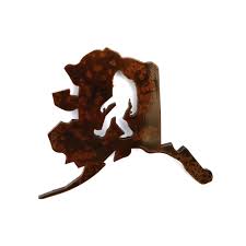 Alaska Bigfoot Magnet - Bigfoot Gift, Forest Art, Nature ...