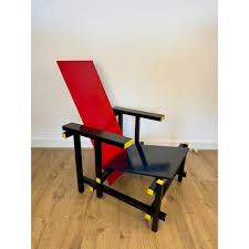 Red and Blue Chair by Gerrit Thomas Rietveld | Chairish