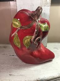 Rare !! Vintage Adorable Red Hot Chili Pepper Ceramic Cookie ...