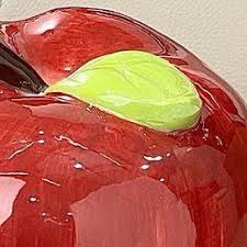 Stylish Red Apple Ceramic Tissue Box