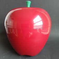 Qualy Happle Red Apple Storage Container Cookie Jar | eBay