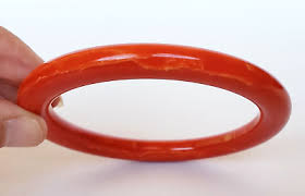 3 Vtg Bakelite Butterscotch And Tomato Red Orange Marbled Round Bangle Bracelets | eBay