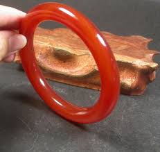 CHINESE Red AGATE JADE JADE Round circle Bangle Bracelet 60 mm 248711 | eBay