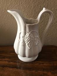 Grape by Ref-cliff Fourteen Ounve Irostone Footed Pitcher - Etsy