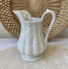 Vintage Red Cliff Ironstone Pitcher: Grape Vine Motif - Etsy