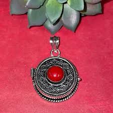 Jewelry | Coral Locket | Poshmark