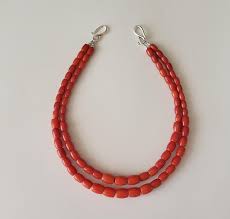 Coral Imitating Beads, Agate Necklace, Natural Orange Beads ...