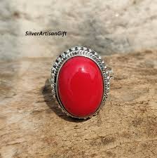 Handmade Oval Carnelian Ring: .925 Sterling Silver Bezel ...