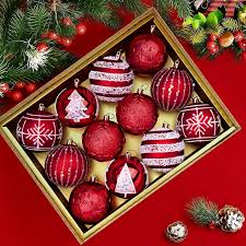 DAZLUTE Christmas Balls Ornaments for Xmas Christmas Tree ...