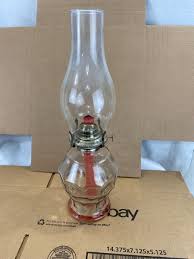 Vintage Kaadan ltd Clear Glass Kerosene Oil Lamp 16" tall ...