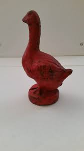 Cast Iron Piggy Bank 'Red Goose Shoes' | eBay