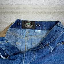 Vintage Redhead Jeans Canvas Double Knees Baggy Wide Leg Fit ...