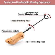 Large 2-way Wooden Boot Stretcher Adjustable Shoe Stretcher ...