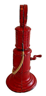 1930's ARCADE CAST IRON RED GAS PUMP 7" Kenton / Hubley | eBay