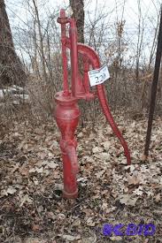 RR Howell & Company Water Pump; Red; w/Handle; Made In ...