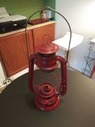 Antique Globe Brand World-Light MFY, Ltd. #707 Red Kerosene Lattern W/Orig... | eBay