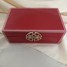 Lifetime Brand Inc. Jewelry box Reddish Orange.8.25”x5.125 ...