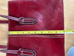 Cheval Firenze Made in Italy Dark Red Leather Magnetic Closure Handbag Purse | eBay