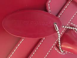 New Women Wilson Red Hard Leather Messenger Bag Laptop Shoulder Case 12"x 15 x4" | eBay